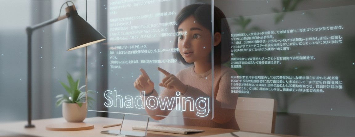 Japanese shadowing study, click to practice shadowing